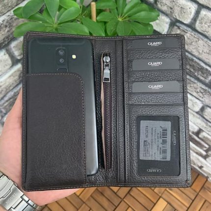 Guard Chelsea Kahverengi Telefon Bölmeli Deri El Portföy - Guard 3029
