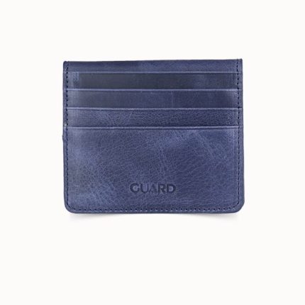 Guard Antik Lacivert Patlı Tasarım Deri Kartlık - Guard 5239