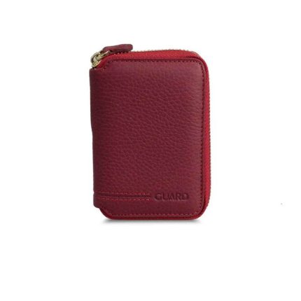 Guard Fermuarlı Kırmızı Deri Mini Cüzdan - Guard 796