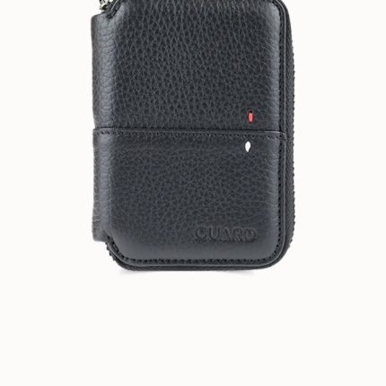 Guard Fermuarlı Siyah Deri Mini Cüzdan - Guard 799
