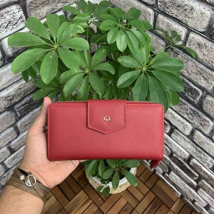Guard Mat Kırmızı Fermuarlı ve Deri Patlı El Portföyü - Guard BUSINESS