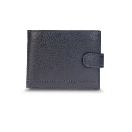 Guard Patlı Yatay Lacivert Hakiki Deri Erkek Cüzdanı - Guard 31P