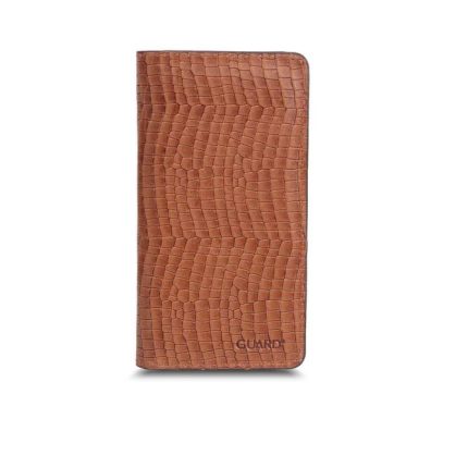 Guard Plus Telefon Girişli Taba- Kahve Texas Baskı Deri Unisex Cüzdan - Guard 1420