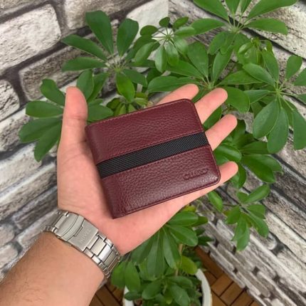 Guard Bordo Spor Şeritli Deri Erkek Cüzdanı - Guard 830