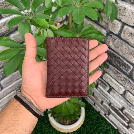 Guard El Örgüsü Bordo Deri Kartlık - Guard 5191